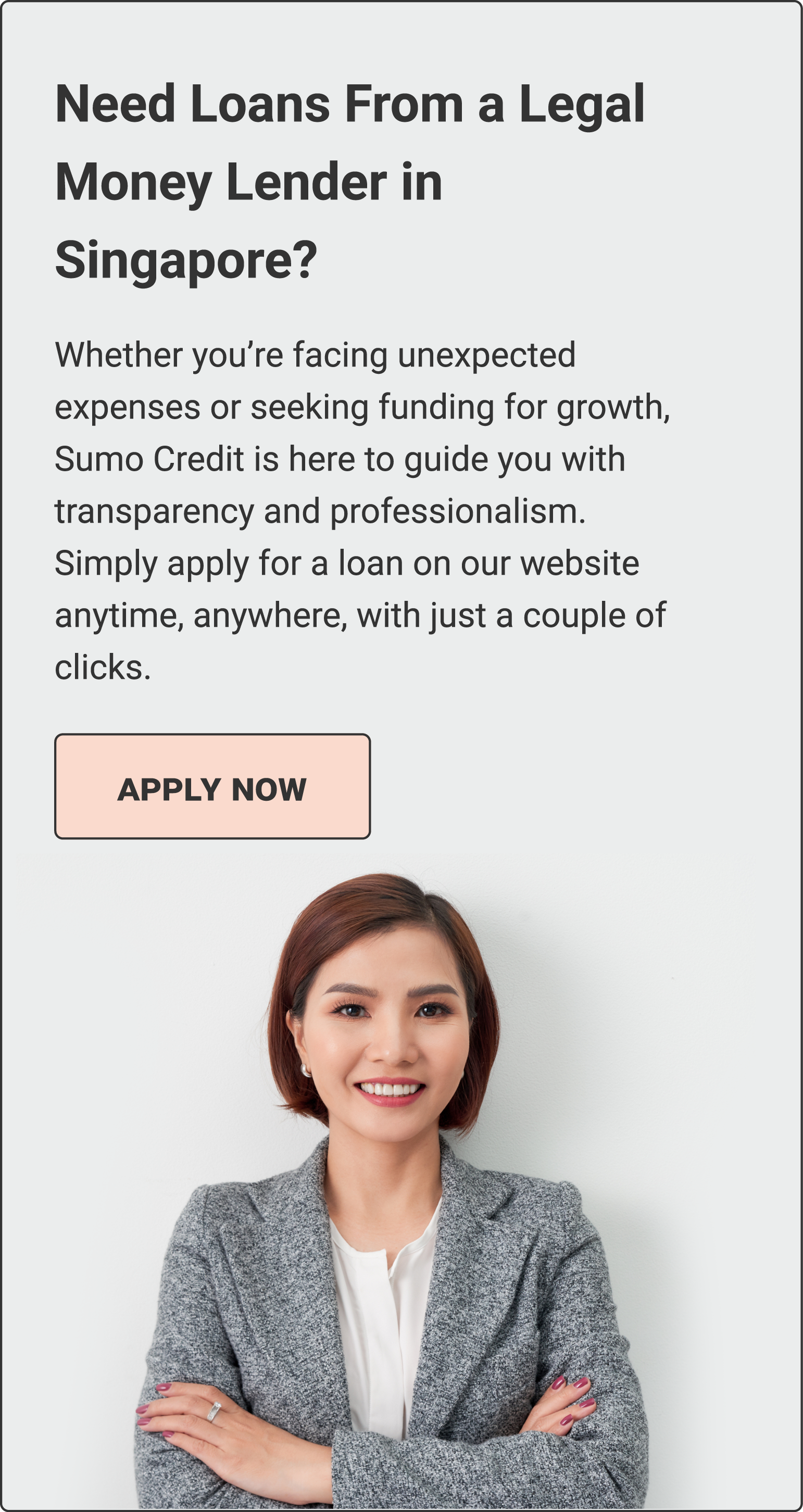 Need Loans From a Legal Money Lender in Singapore