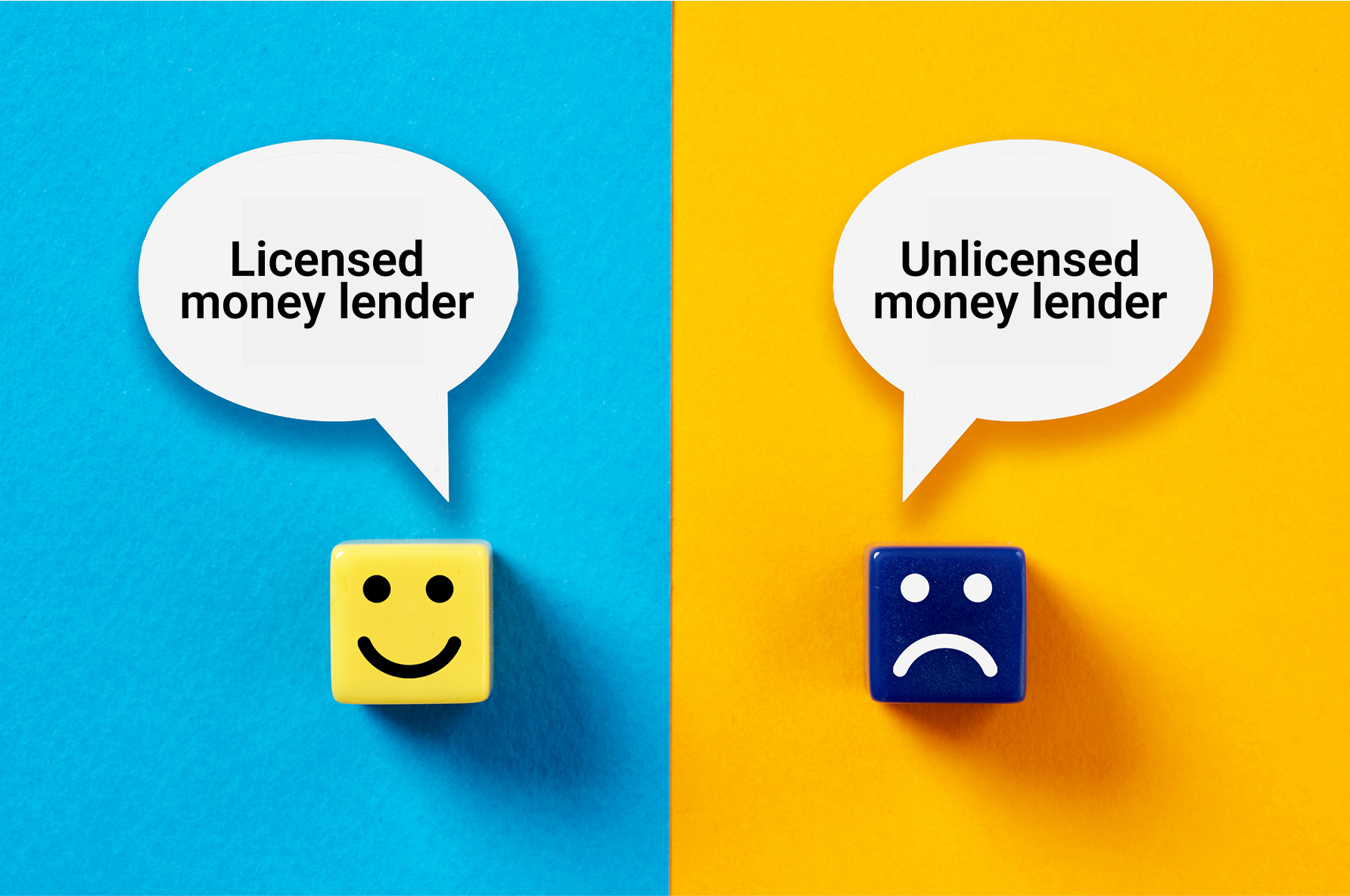 What are the differences between a licensed and unlicensed money lender